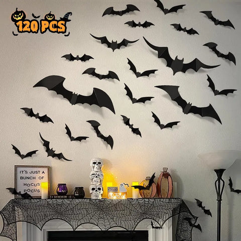 100pcs Bats Halloween Decorations: