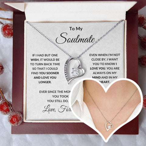 Necklace Stainless Steel To My Soulmate The Day I Met You Forever Love Necklace