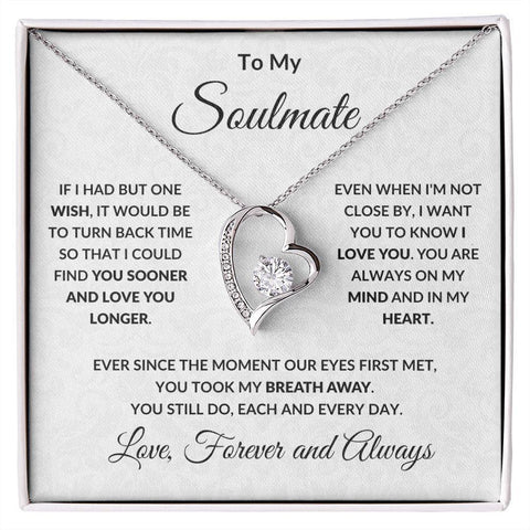 Necklace Stainless Steel To My Soulmate The Day I Met You Forever Love Necklace