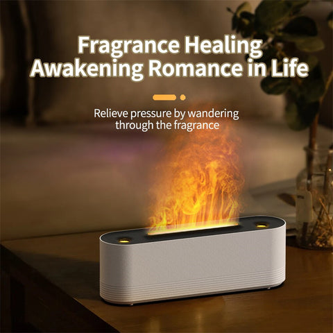 Flame Air Humidifier Ultrasonic 7 Colors Aroma