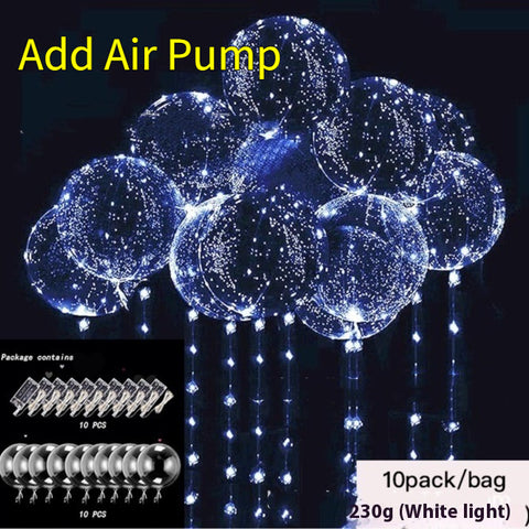 Helium Floating Air Led Glowing Balloon Party Decoration Balloon