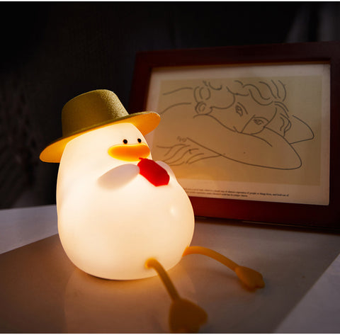 LED Night Light Rechargeable Duck Night Lamp