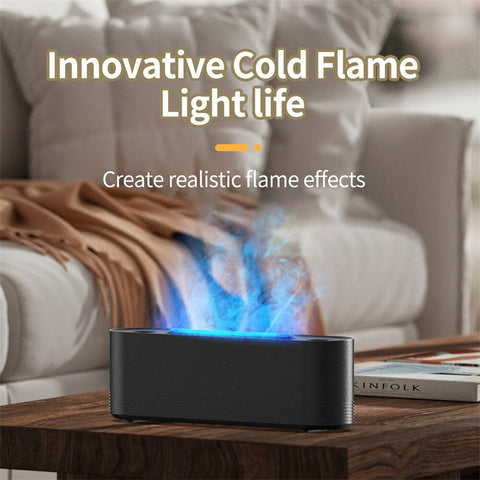 Flame Air Humidifier Ultrasonic 7 Colors Aroma
