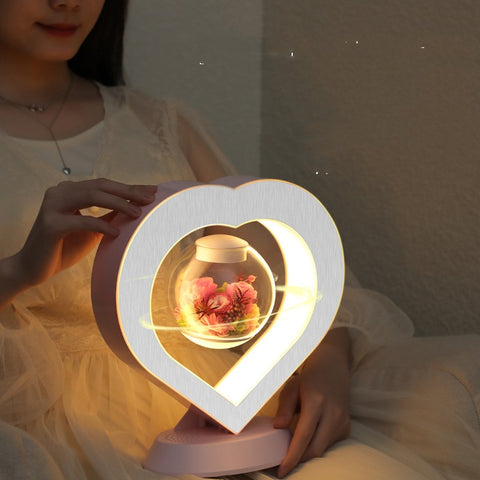 Valentines Day Gift Heart Floating Table LED