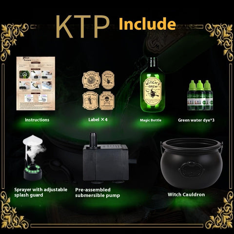 Halloween Black Wizard Bowl Magic Float Bottle