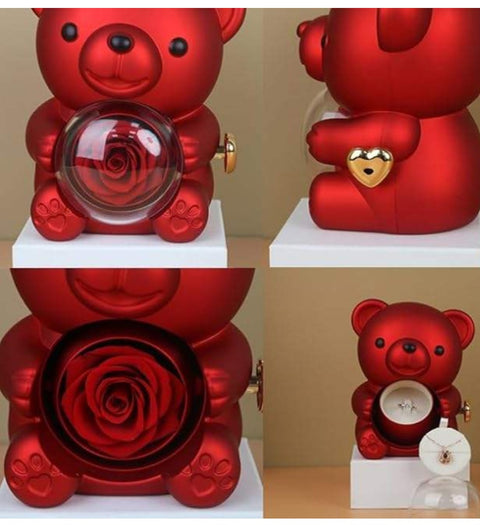 Rose Teddy Bear Gift Box