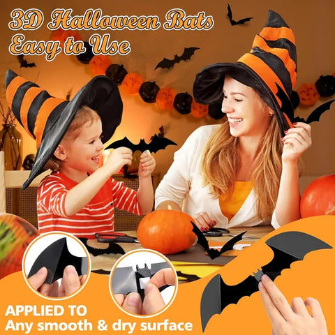 100pcs Bats Halloween Decorations: