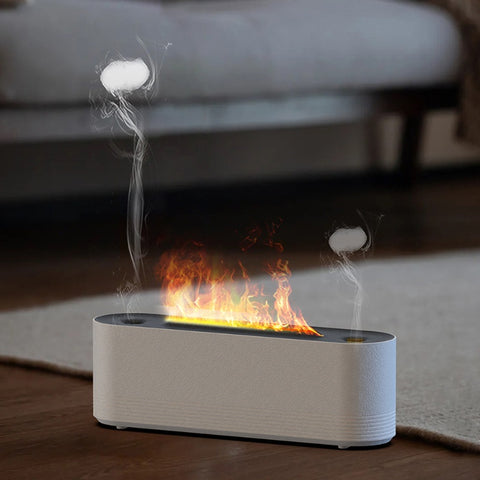 Flame Air Humidifier Ultrasonic 7 Colors Aroma