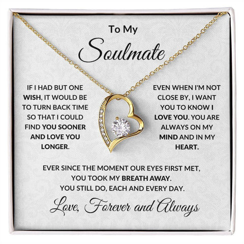 Necklace Stainless Steel To My Soulmate The Day I Met You Forever Love Necklace