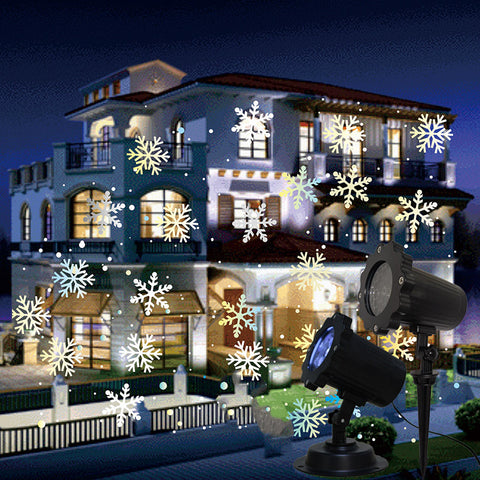 LED Christmas Blizzard Snowflake Laser Light