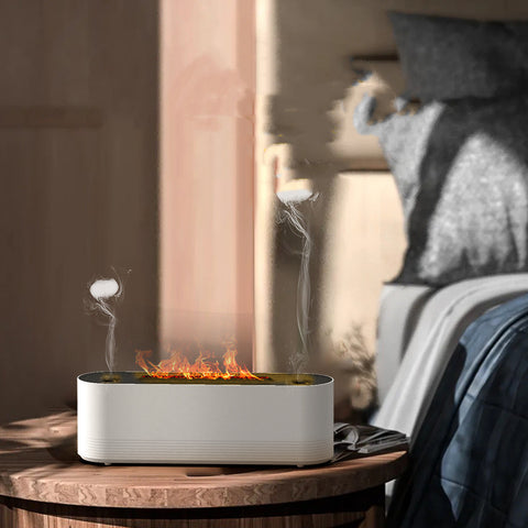 Flame Air Humidifier Ultrasonic 7 Colors Aroma